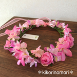 Gorgeous pink♡花かんむり　ウエディングフォト　マタニティフォト