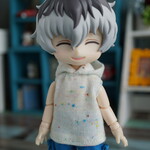 オビツ１１:ノースリーブパーカー(ホワイトネップ)