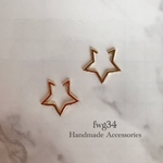 ゴールド スター イヤーカフ　片耳用
