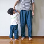 親子パンツ・リネン・もんぺ・ジェンダーレス・Japanese Monpe ・フェス・リネンパンツ・夏休み