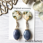 【送料無料】new お花レジン　ピアス/イヤリング