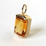 シトリン 5.91ct 14.1×9.8mm ネックレスペンダントトップ