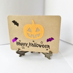 ハロウィンカボチャのメッセージカードC　【送料無料】