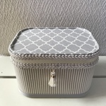 ♡再販17♡ メイクボックス マスクケース モロッカン×ストライプ