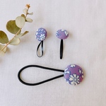 親子おそろい リバティ カペル くるみボタンゴム 