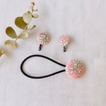 親子おそろい リバティ カペル くるみボタンゴム 