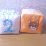 刺繍入り布製キューブ【オーダー可】