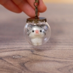 【ご依頼品】ご依頼の猫ちゃん  ガラスドームのストラップ