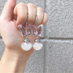 クリアアクセサリー 蝶々×ガラスドーム