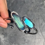 【受注生産】 モルフォ蝶　蝶　バングル　シルバーカラー　MITTA.mitsuco