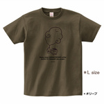ススメ隊長　＊タマシイのTシャツ　＊オリーブ　＊L size