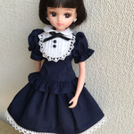 リカちゃん服(紺色のセットアップ)