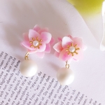 蓮の花　パールピアス　イヤリング　マスクチャーム