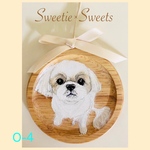 【送料無料】O-4🐾通年使えるワンちゃんオーナメント/シーズー