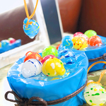 指先サイズの水ヨーヨー♪ 手持ち用と丸い樽のセット✨　ブライスやリカちゃんなどに✨