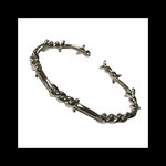 【Barbed_wire バングル ブレス。】シルバー 有刺鉄線 メンヘラ かっこいい 病みかわいい ストリート ユニセックス   メンズ パンク ロック 闇 モード シンプル