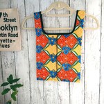 昭和レトロ(オレンジ)【コンビニ弁当サイズ】レジ袋型エコバッグ