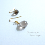 【minne'sセレクト掲載】smokyquartz pierce