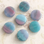 【10㍉ 8個】pastel marble＊チェコビーズ＊コイン
