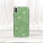 再販♪『北欧風リーフパターン フォレストグリーン』iPhone/android ほぼ全機種対応 スマホケース ハードケース Galaxy Huawei AQUOS arrows 北欧 iPhone12