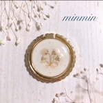 押し花　スマホリング　ハンドメイド