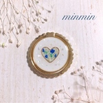 押し花　スマホリング　ハンドメイド