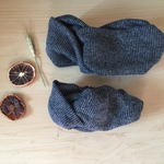 親子で強気☆ラメ入りニットのお揃いクロスヘアバンド