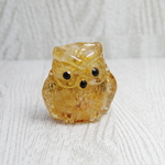 見守りフクロウのオルゴナイト～シトリン