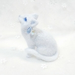 雪猫ブローチ
