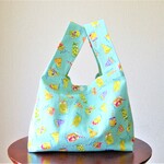 レジ袋型エコバッグ◎トロピカルジュース◎ランチバッグ◎コンビニ袋◎薬局袋◎マチたっぷり15㎝◎