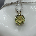 2ct！！大粒イエローアパタイト　シンプルネックレス