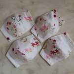 送料無料・刺繍生地のコットンマスク