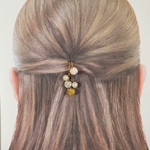 水引×パール♡華やかゆらゆら揺れる和モダンなポニーフック