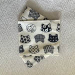 1枚　500円　和風ねこ　西村大臣風　折り上げ立体マスク
