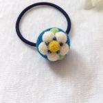 ご予約品『satu...様』ホワイトフラワーヘアゴム2個セット