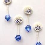 glass pop (blue) イヤリング・ピアス