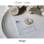 clear ring  ( ﾍﾞｰｼﾞｭ )