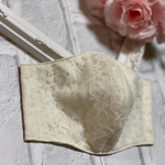 再販♡新作♡洗えるマスク インナーマスク 立体 花柄 レース アイボリー　オーダーメイド 夏用 マスク 接触冷感 小池百合子  小池都知事風  おしゃれマスク