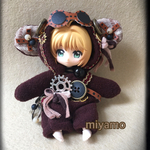 スチームパンクな着ぐるみ服。オビツ11サイズ