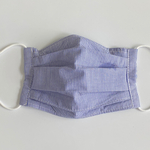 冷感プリーツマスク／フィルターポケット付き　ストライプ