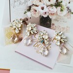 送料無料♡ビジュー×クリスタルチャームピアス・イヤリング