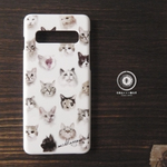 名入れ可 猫柄スマホケース ハードケース スマホカバー Iphoneケース 猫 ねこ おしゃれ アンティーク ハンドメイドマーケット Minne