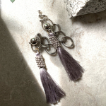 silk tassel bijou earring