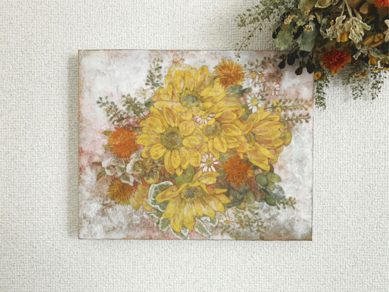 原画】向日葵 日本画 - YUMI09060303'S GALLERY | minne byGMO