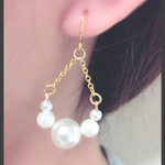 売りつくしセール！ ゆらゆらパールピアス