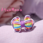 【 犬用　バレッタ 】 おしゃれ　トップノットペット　子供　ヘアアクセサリー　リボン　バレッタ　♡AquaMana♡