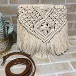 マクラメ　ショルダーバッグ　ちょっとそこまでバッグ