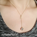 my birthstone "Y" necklace   [イニシャル or ナンバー]