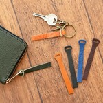持ち手 引き手 財布 鞄 キーリング ファスナー 栃木レザー Lサイズ 全6色 JAK053