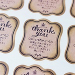 アンティークフレームお買い上げありがとうシール★42枚★